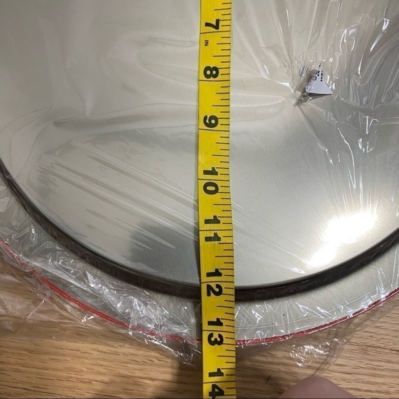 Vintage Metal Angel Print Christmas Serving Tray Circle NEW Cookie 1987 - Picture 3 of 6